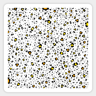 Yellow Leopard Print Sticker